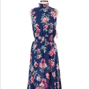 Nanette Lepore Blue floral dress size small new with tags